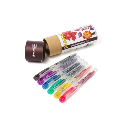 플래티넘  만년필 프레피 컬러링 세트