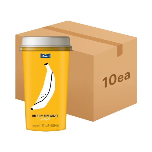 매일유업 바나나는 원래 하얗다 컵 190ml