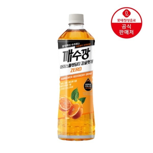 롯데칠성음료 깨수깡 아이스블랜딩티 감귤헛개 제로 500ml
