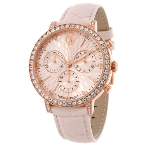 스와로브스키 여성 Matrix Tennis Chrono 핑크 로즈골드 시계_5698300