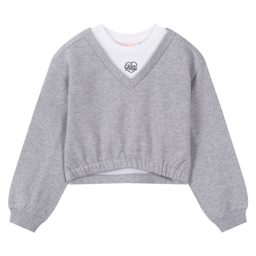 NBA-KIDS KIDS 여아 크롭 기모 맨투맨K254TS600P13