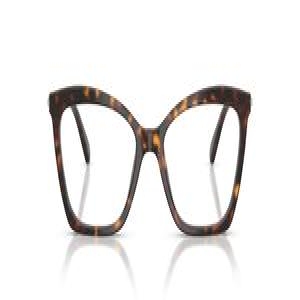 스와로브스키 여성용 Sk2053 캣아이 처방 안경 프레임, 하바나/데모 렌즈