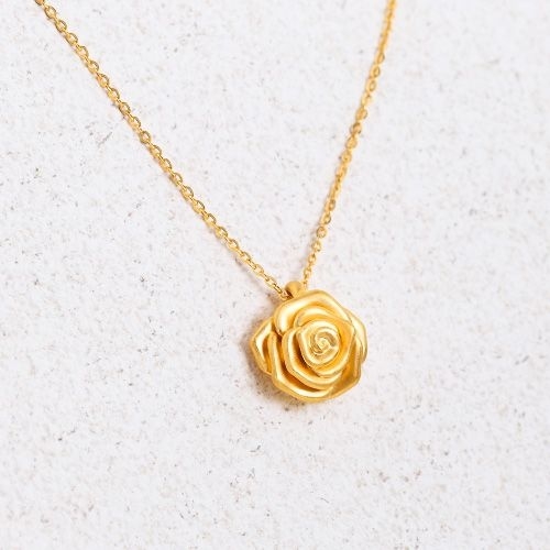혼골드모아 골드모아 순금 로즈 볼륨 목걸이 3.75g