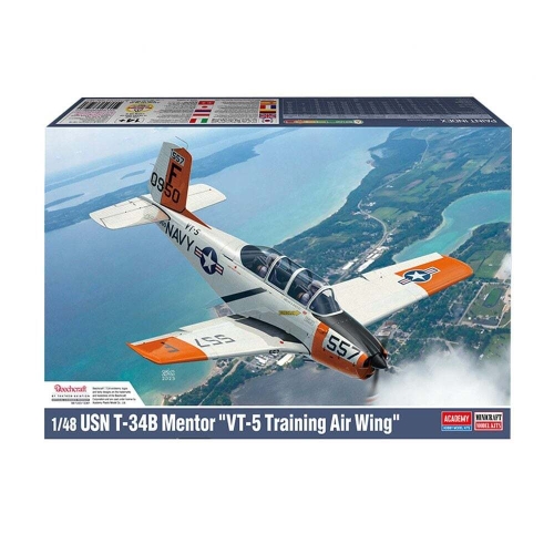 아카데미과학  1/48 미해군 T-34B 멘토 VT-5 훈련비행단