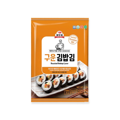 완도물산 새우표 완도 구운김밥김 22g