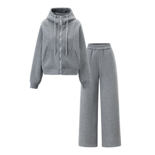 GGPX 여성 후드 기모 집업 밴딩 롱 팬츠 셋업 GPDOW019D