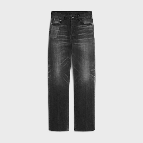 셀린느 프랑스 / 관세 포함 남자 보이프렌드 진 001 코튼 데님 맥스 블랙 워시 RP0DI932F GDN6