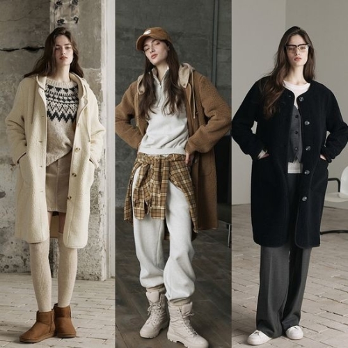 GGPX 여성 더블 플리스 후디드 재킷 GX254F0101JK