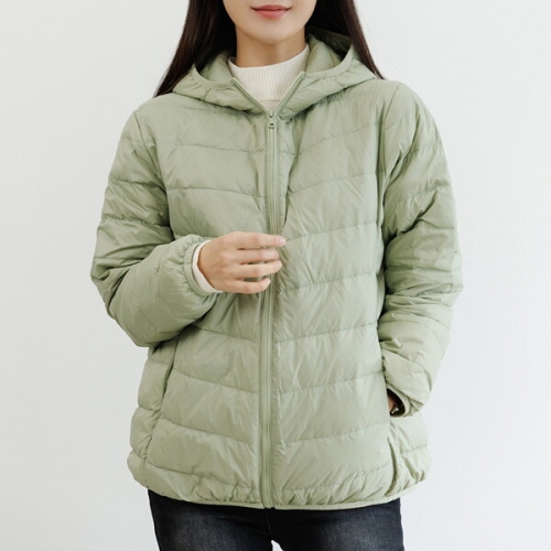 데드라 99size 지트안후드덕다운경량패딩 OUE6085_DC