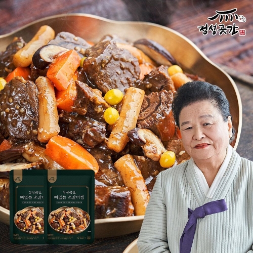 정성곳간  강순의 명인의 뼈없는 소갈비 찜 500g