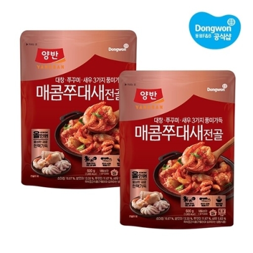 동원F&B  양반 매콤쭈대새전골 600g