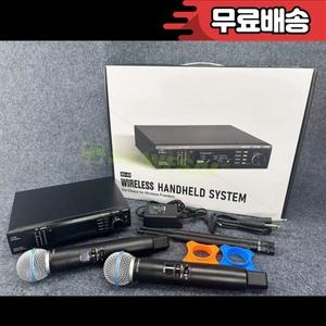최고  전문 듀얼 무선 마이크 무대 공연 UHF 노래방 금속 핸드헬드 2 채널 600-699MHz ew100G3 07 2 Ear ..