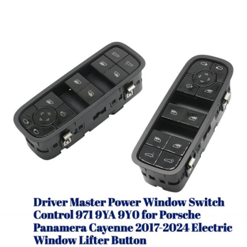 포르쉐 호환 카이엔 파나메라용 전기 파워 마스터 윈도우 리프팅 레귤레이터 스위치 제어 단추 2017-2024 9