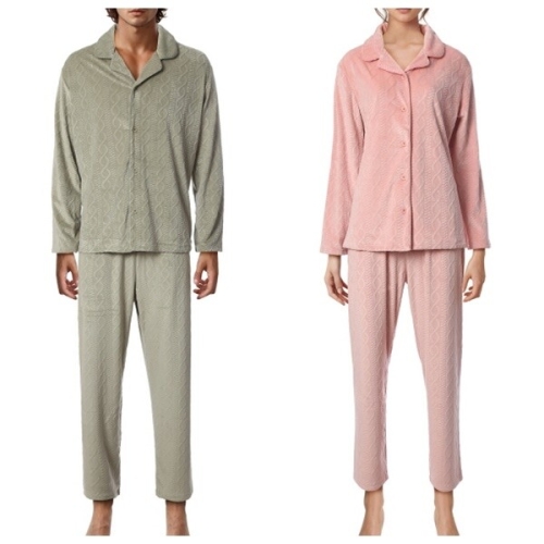 비비안 언더웨어 극세사커플잠옷 포근하고 부드러운 겨울 수면잠옷 MP8843AWP8843A