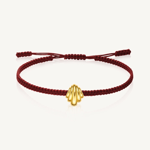 수앤진골드  위시 쉘 매듭 팔찌 0.31g