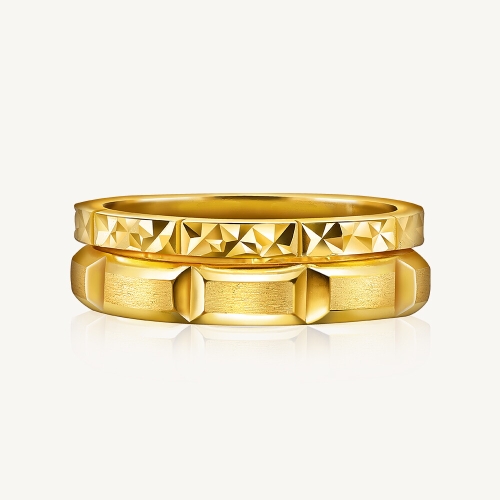 수앤진골드  파인골드 에센셜 레이어드 반지 7.5g