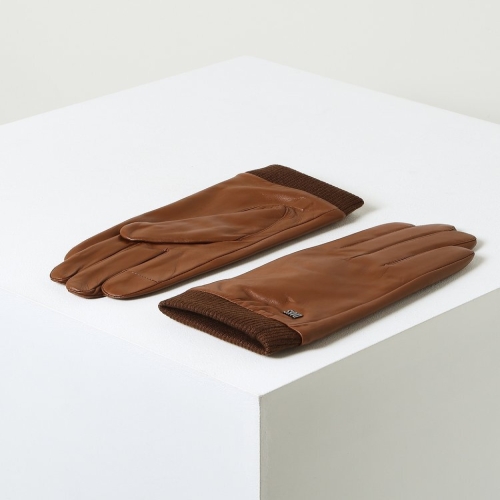 닥스 남성 카멜 양가죽 니트시보리 스마트폰터치 장갑 DCGV5F148CM