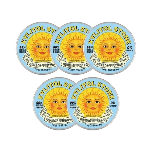 윌리엄자일리톨  자일리톨 스톤 페퍼민트 부스터 70g