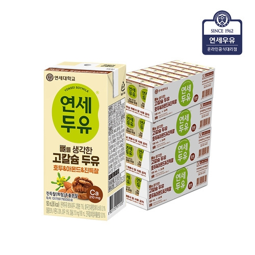 연세두유 뼈를 생각한 고칼슘 두유 호두 아몬드 진득찰 180ml