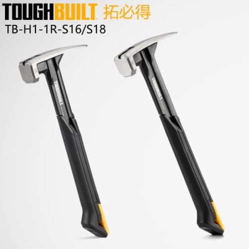 해머  TOUGHBUILT 강철 찢어짐 TB-H1-1R-S16 16 OZ. 18온스 부드러운 얼굴 수공구
