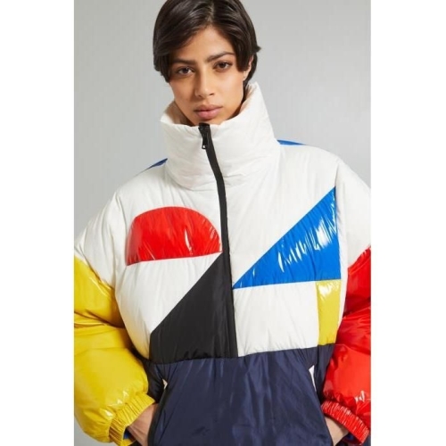 막스마라 인트렌드 에나멜 가죽 인서트 패딩 자켓 5486013306028