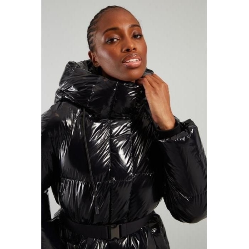 막스마라 인트렌드 안티드롭 에나멜 가죽 패딩 자켓 8496224005060