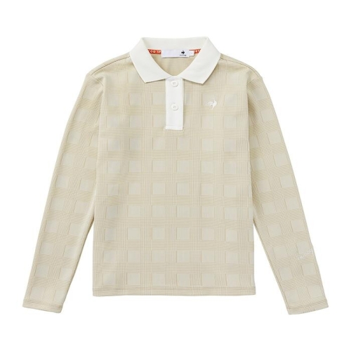 르꼬끄스포르티브 여성 골프 셔츠 긴팔 스트레치 포서 체크 UV 컷 폴로 LG4FLS03L 2024