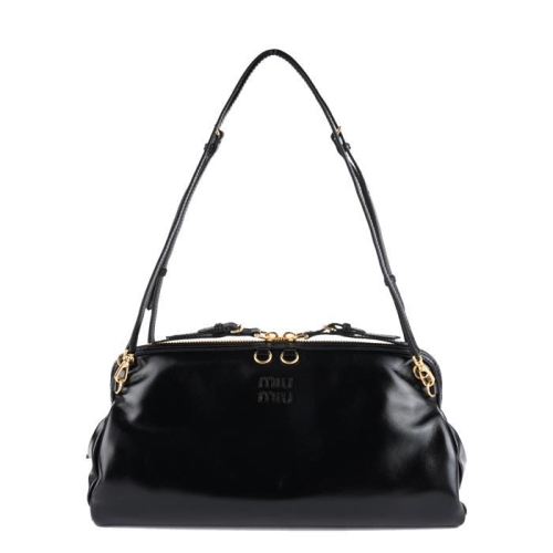 미우미우 5BF129 2IEO F0002 글로시 레더 클러치 숄더백