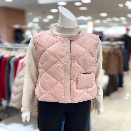 트리아나 양면 덕다운 패딩 조끼 AL4VA12