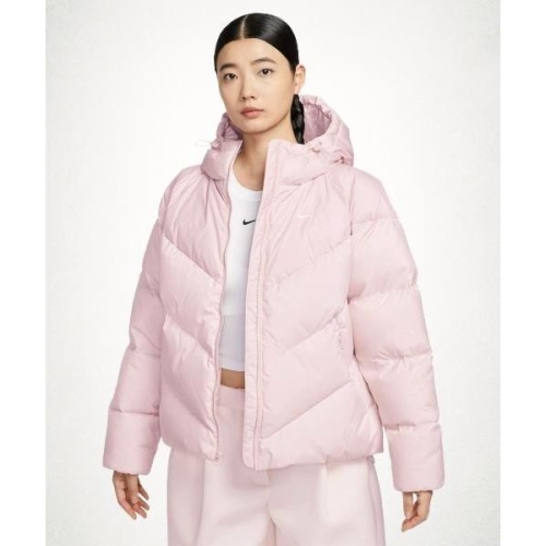 나이키 스포츠웨어 윈드푸퍼 스톰 핏 루즈 후드 다운 패딩 W 실트 레드 세일 HV5236-667