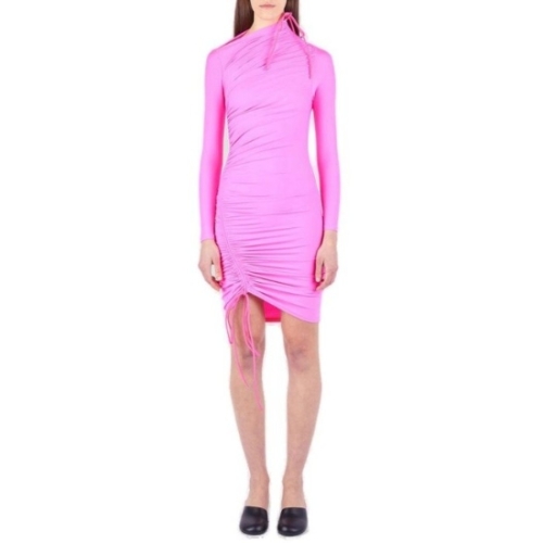 발렌시아가 언밸런스 드로스트링 드레스 핑크 704440TYK07