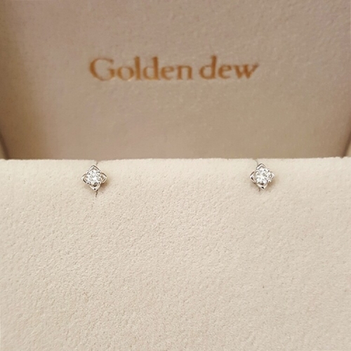 골든듀  메리벨 화이트골드 귀걸이 211400151-WG