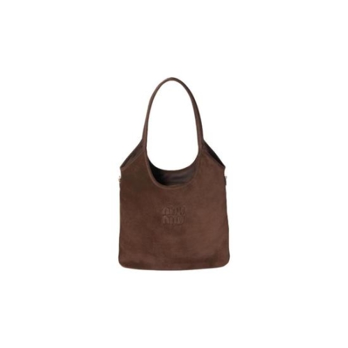 미우미우 아이비 스웨이드 백 다크 브라운 5BG231-2CSS-F0003