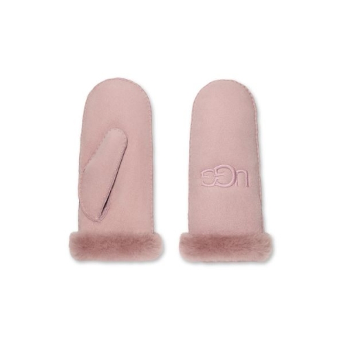 UGG 여성 장갑 쉽스킨 엠브로이더리 미튼 애션 로즈 FB840455