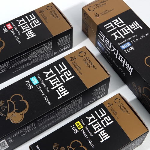 크린랲  식구 크린지퍼백 (소) 18x20cm 70매