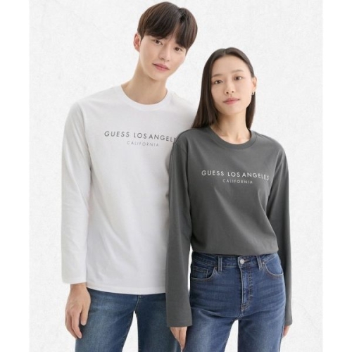 게스  ON 3color 유니 그래픽 긴팔티 NP3KE400 2509296