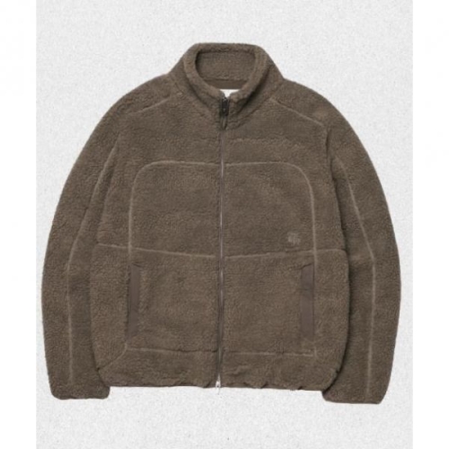 노매뉴얼 NOMANUAL TRACE SHERPA FLEECE JACKET KHAKI GRAY NMWF52FT01KHG 1390472