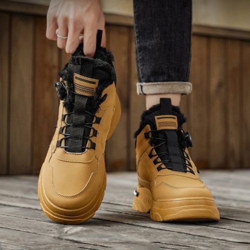 남성 2컬러 다이얼 스트릿 기모 스니커즈 WFL3PH0