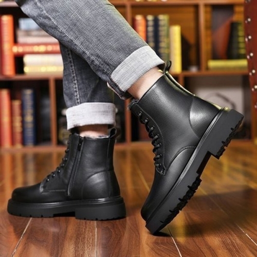 남성 모던 베이직 레이스업 기모 워커 WFL3PH1