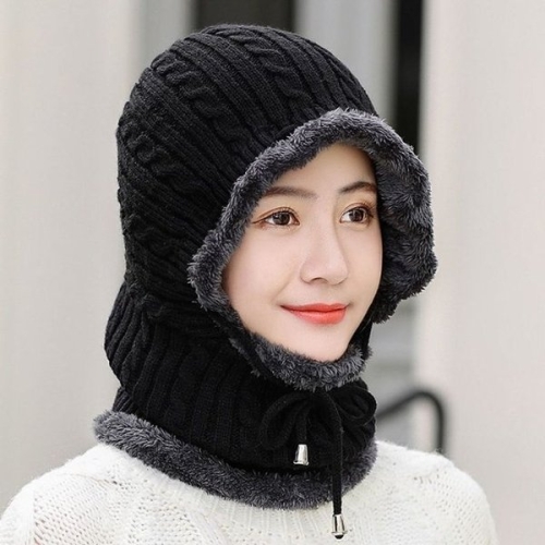 로빈 넥워머 털모자 겨울 방한 니트 후드넥워머 WFL592W