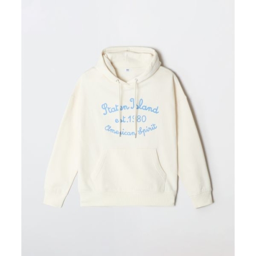 테이트 SPAO S N ISLAND 체인자수 후드 풀오버 기모SPMNG11G50 SPMNG11G50