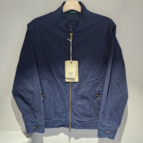 헨리코튼 남성 봄 가을 가먼트다잉 코튼 해링톤 점퍼 set-up_AHUAA23421NYX