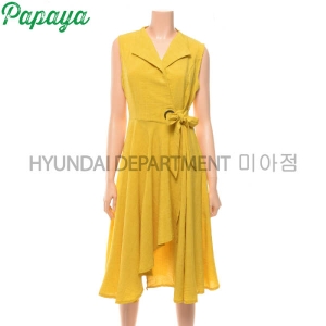 파파야 카라 민소매 랩원피스_CNHROP053B