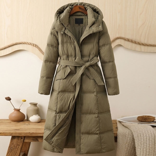 모아 벨티드 롱 후드 패딩_NC4JP098