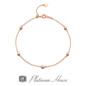플래티넘하우스  18K Double D 다이아몬드 팔찌_AST-600802B