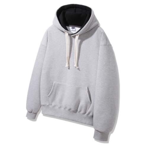 앨빈클로 기모 후드 배색 무지 오버핏 후드티 AVH857 4 COLOR