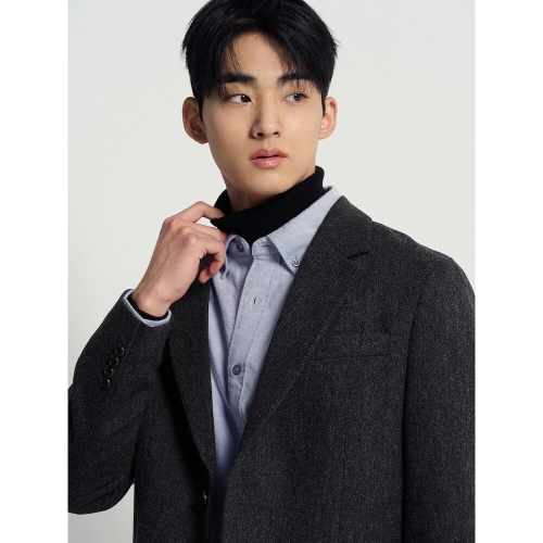 빈폴 남성 방모 마이크로 패턴 재킷 애쉬_BC4X11O044