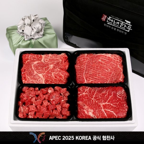 경주축협  경주천년한우 한우 혼합세트 2호 1등급 1.6kg