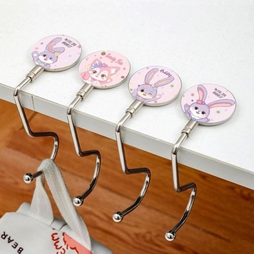 논슬립 휴대용 가방걸이 안녕토끼 책상가방걸이 거치 WFHH4SH