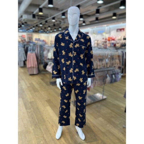 비너스 솔브 30수 캐버딘 기모 테디베어 남성파자마 NBSPA2432M